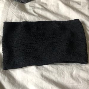 me to we ribbed black tube top xsmall